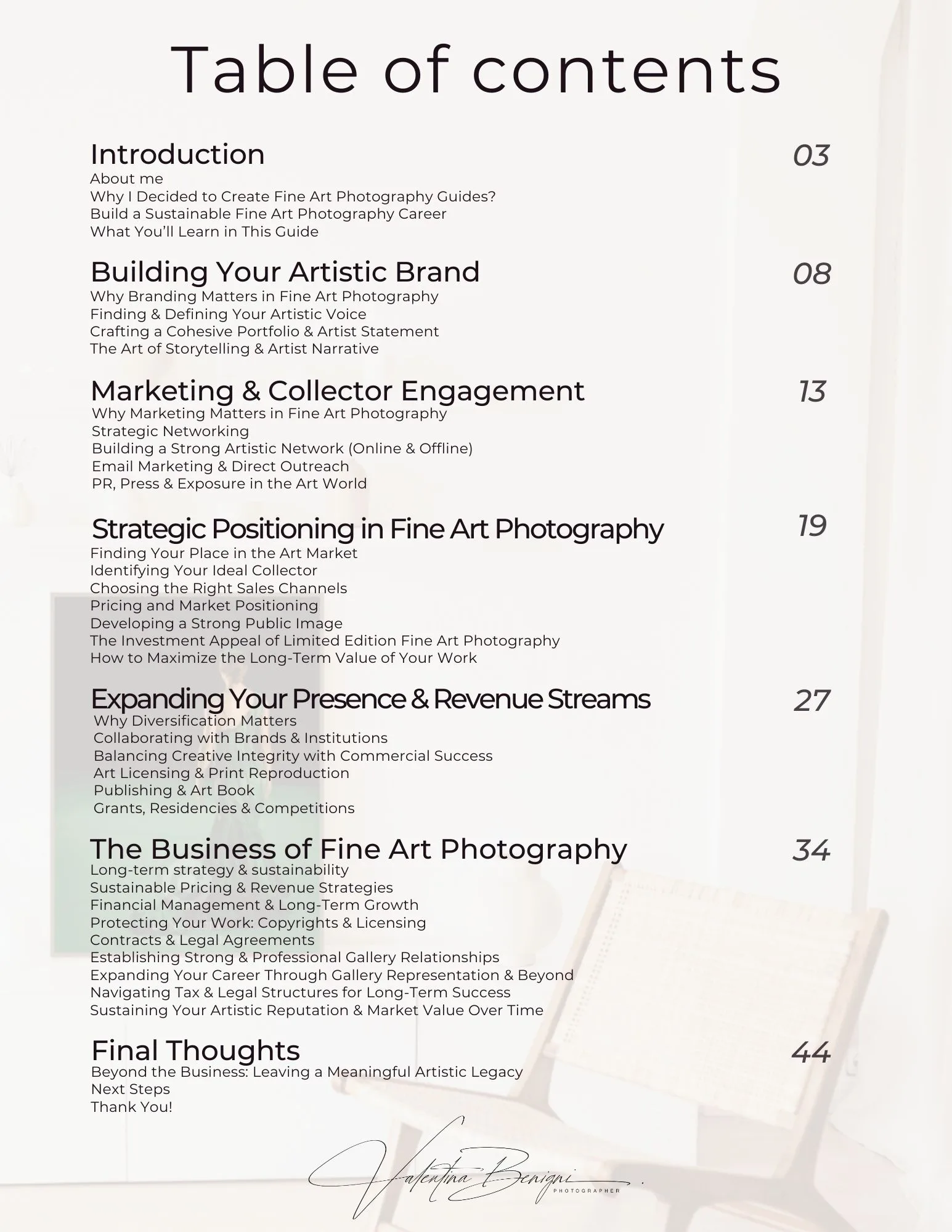 ENG 3 Mastering Limited Edition Fine Art Photography – VOL 3 table