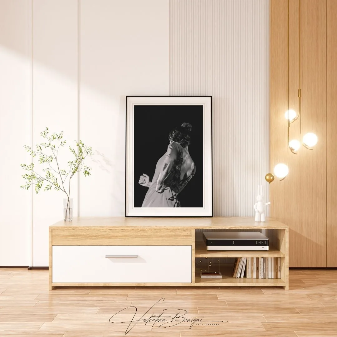 Back of a flamenca Limited edition fine art photography print - framed