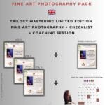 Pack Trilogie "Maîtriser la photographie d'art en édition limitée" + 1 heure de coaching